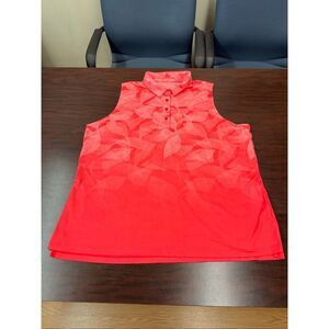 Nike Dri-Fit Standard Fit Pink Collared Golf Tank Top Size XXL